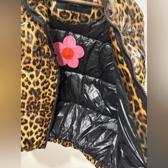 Juicy Couture BLACK LABEL Leopard Print Puffer Jacket - Picture 8 of 14